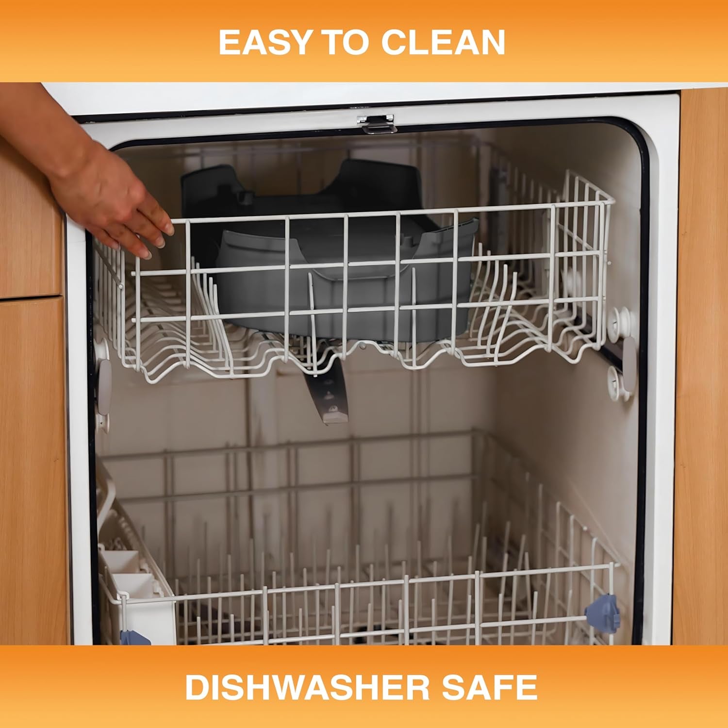 Large Water Bowl for Dogs, Outdoor Dog Water Bowl (1.25 Gallon Extra-Large Capacity), Big Trough Style Food Dish for Indoors or Outside, No Spill Large Dog Bowls, Gunmetal Grey