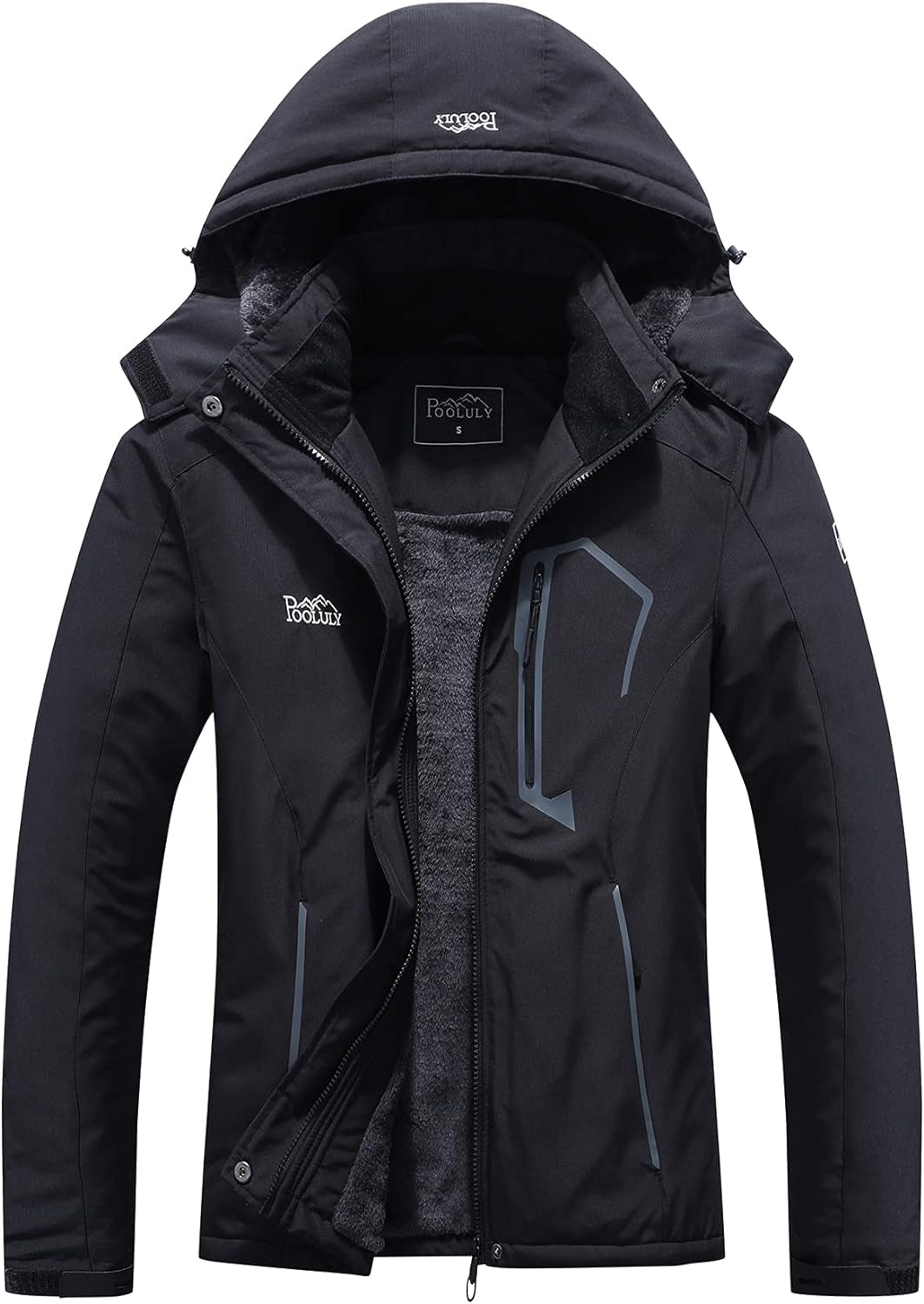 Women'S Ski Jacket Warm Winter Waterproof Windbreaker Hooded Raincoat Snowboarding Jackets