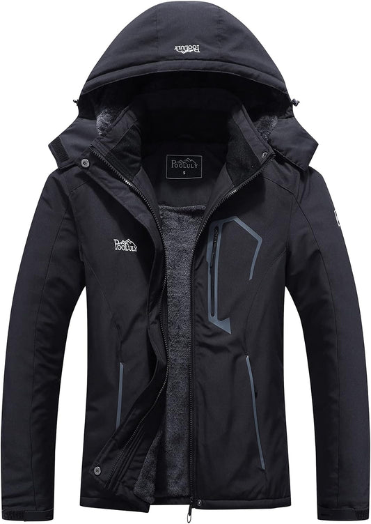 Women'S Ski Jacket Warm Winter Waterproof Windbreaker Hooded Raincoat Snowboarding Jackets