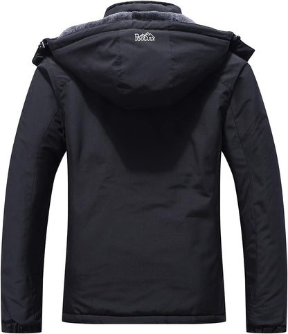 Women'S Ski Jacket Warm Winter Waterproof Windbreaker Hooded Raincoat Snowboarding Jackets