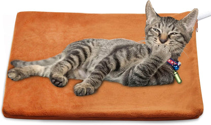 Pet Heating Pad,Cat Dog Electric Pet Heating Pad Indoor Waterproof,Auto Constant Temperature, Chew Resistant Steel Cord (Blue, Large)